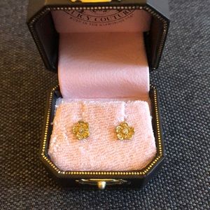 Juicy Couture flower earrings